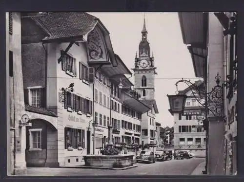 Ansichtskarte Zofingen Schweiz Hotel Gasthof Zum Raben Walter Fürst Apolloni