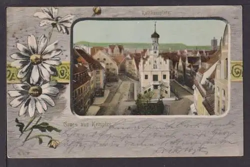 Ansichtskarte Kempten Allgäu Bayern 1902 Ulm Baden-Württemberg