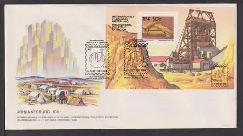 Briefmarken Südafrika Übersee Brief Block 1986 Intern. Philatelic Exhibution