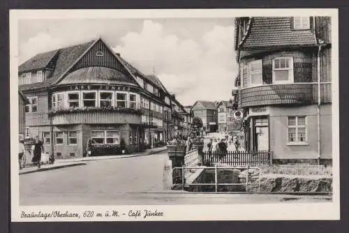 Ansichtskarte Braunlage Harz Niedersachsen Cafe Junker Hamburg Finkenwerder