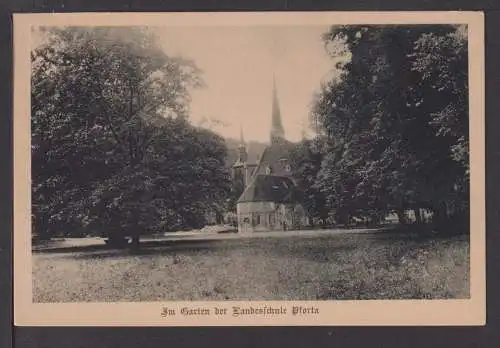 Ansichtskarte Landesschule Pforta Sachsen-Anhalt Garten