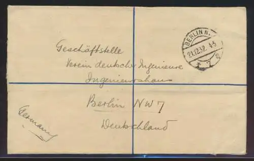 Südafrika Ganzsache 4p King Georg + ZuF nach Berlin Africa postal stationery