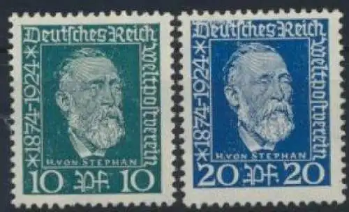 Deutsches Reich 368-369 50 Jahre Weltpostverein UPU Luxus postfrisch MNH 18,00