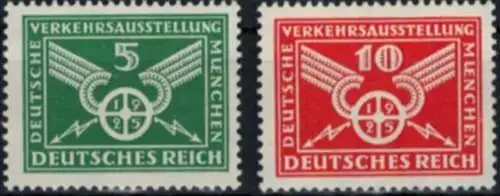 Deutsches Reich 370-371 x Verkehrsausstellung tadellos postfrisch Kat-Wert 55,00