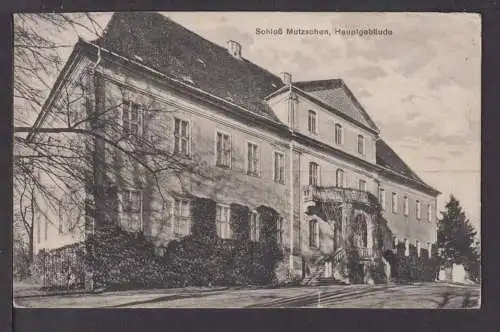 Ansichtskarte Mutzschen Sachsen Schloss Hauptgebäude 1927 Leipzig