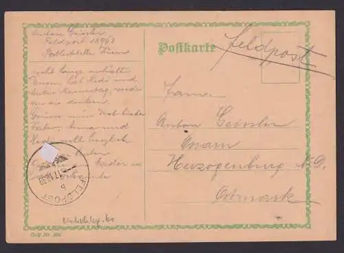 Besetzung Polen Generalgouvernement Feldpost Postkarte Debica Feldpostnummer