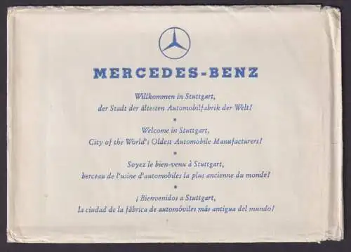 Ansichtskarte Auto Automobil Mercedes Benz 10 Karten Original Umschlag Reklame