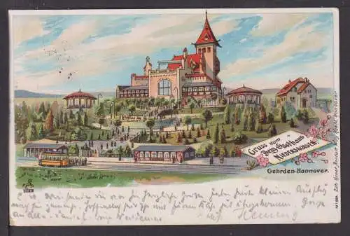 Litho Ansichtskarte Gehrden Hannover Niedersachsen 1901 Schönfliess Brandenburg