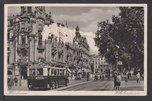 Ansichtskarte Wiesbaden Hessen Wilhelmstrasse