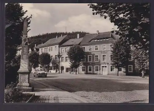 Ansichtskarte Bad Gottleuba Denkmal Gasthof Sachsen nach Bernburg Saale Sachsen