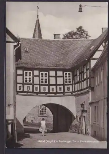 Ansichtskarte Adorf Vogtland Sachsen Freiberger Tor Heimatmuseum Verlag Winkler