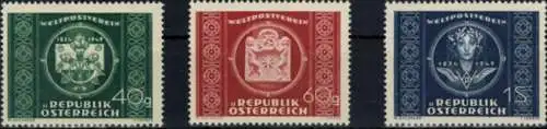 Österreich UPU Weltpostverein 943-945 Luxus postfrisch 1949 MNH Kat.-Wert 20,00