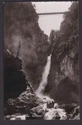 Ansichtskarte Hohenschwangau Bayern Bellathfall Wasserfall Marienbrücke n.Uelzen