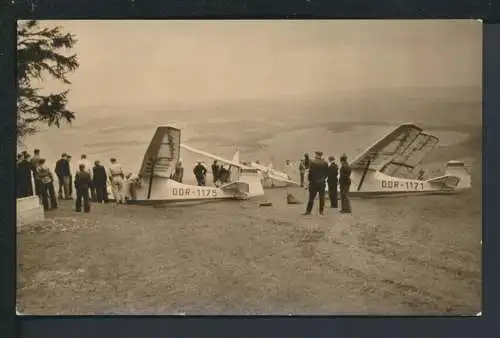 Ansichtskarte Segelflugzeuge Dolmar Thüringen