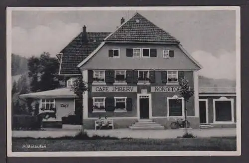 Ansichtskarte Hinterzarten Schwarzwald Baden-Württemberg Cafe Imbery