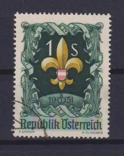 Briefmarken Österreich 966 Pfadfinder gestempelt Ausgabe 1951 KatWert 6,00