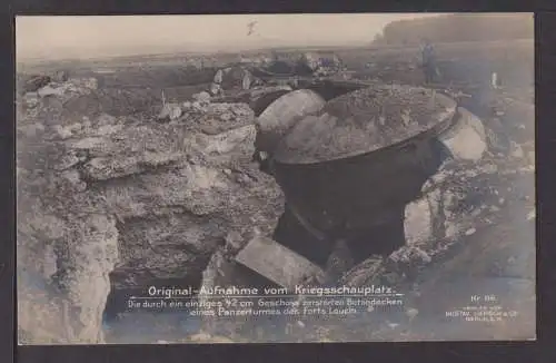 Ansichtskarte 1. Weltkrieg Fort Loncin Belgien 1915 Ahrensbök Schleswig-Holstein