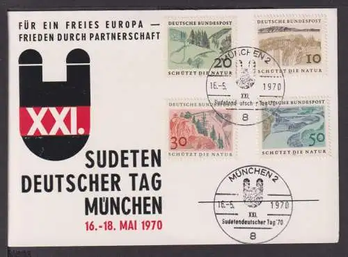 München Bayern Sudeten Deutscher Tag 1970 inter. Anlasskarte SST