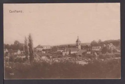 Ansichtskarte 1. Weltkrieg Conflans Frankreich Feldp Karlsruhe Baden-Württemberg