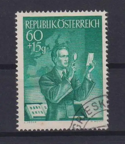 Briefmarken Österreich 957 Philatelie Tag der Briefmarke 1950 gestempelt 10,00