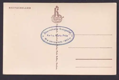Ansichtskarte Oberstdorf Bayern Allgäu Breitachklamm Reklame Stempel