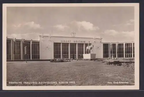 Berlin Brief 103 Glocke Mitte auf guter Ansichtskarte Industrie Ausstellung