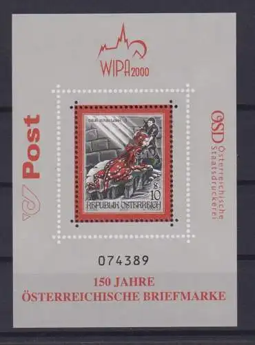 Österreich Block 13 Sagen und Legenden Luxus postfrisch MNH KatWert 35,00