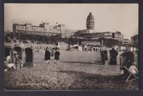 Ansichtskarte Zandvoort Hotel d Orange Strand Meer Niederlande