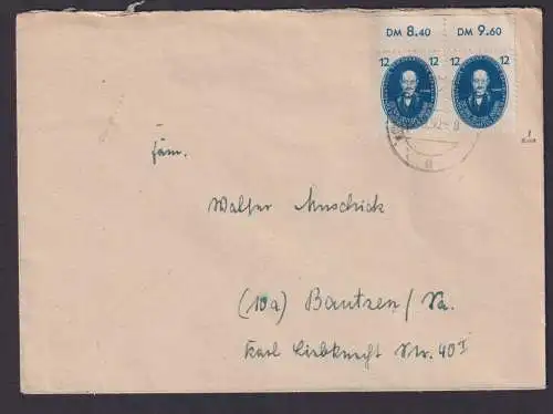 DDR Brief MEF 266 Akademie Paar vom Oberrand Eisenach Bautzen signiert Rehfeld