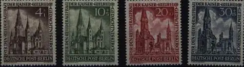 Berlin Gedächtniskirche 106-109 1953 Luxus postfrisch MNH Kat.-Wert 26,00