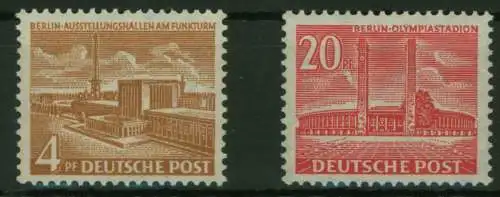 Berlin Bauten II 112-113 1953 Luxus postfrisch MNH Kat.-Wert 70,00