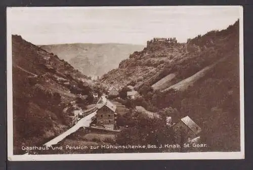 Ansichtskarte St Goar Rheinland-Pfalz Gasthaus Mühlenschenke Selm NRW