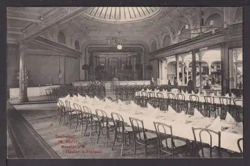 Ansichtskarte Münster i.W. NRW 1906 Centralhof Theater- u. Festsaal Herne