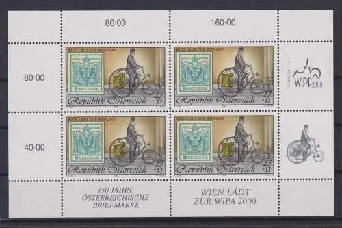 Österreich 2222 I Kleinbogen Briefmarkenausstellung WIPA 2000 Luxus 1997 30,00