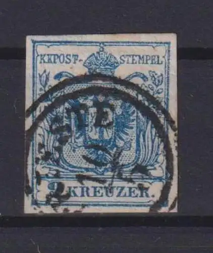 Briefmarken Österreich Klassik 5 9 Kreuzer blau Kaiserreich Ausgabe 1850 Wappen