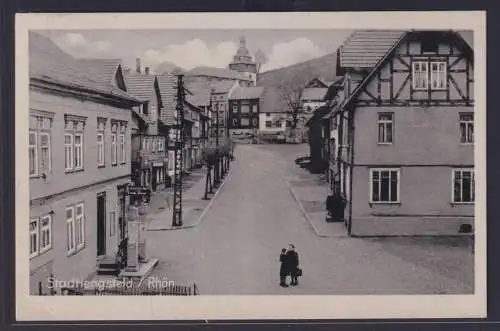 Ansichtskarte Stadtlengsfeld Thüringen Rhön Gebirgszug Strassenansicht