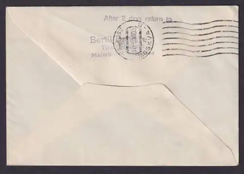 Flugpost Brief Air Mail SAS Schweden Erstflug Stockholm Riga Lettland Moskau