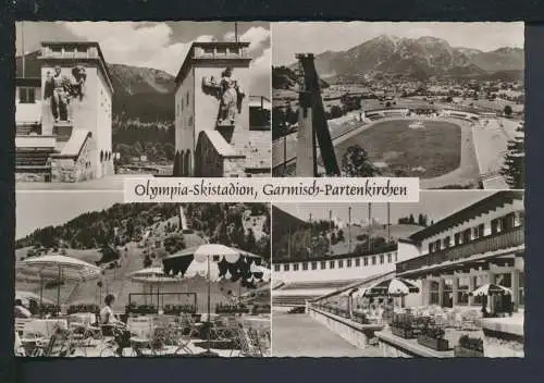 Sport Ansichtskarte Garmisch Partenkirchen Bayern Olympia Skistadion