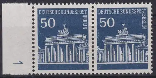 Berlin 289 DZ Druckerzeichen 1 im Paar Luxus postfrisch MNH Kat.-Wert 40,00++