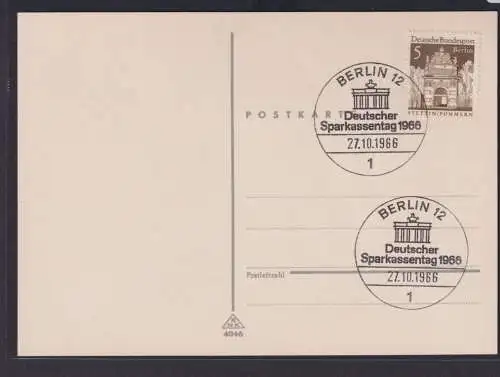 Berlin schöner SST Brandenburger Tor Deutscher Sparkassentag 1966