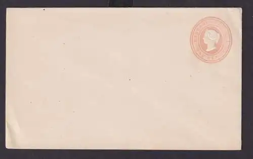 Karibik Barbados Ganzsache Cover Queen Victoria One Penny