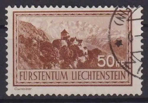 Liechtenstein 135 Freimarken Ausgabe 1934 rund gestempelt Kat.-Wert 26,00