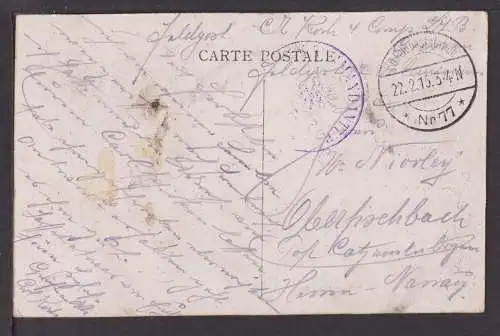 Ansichtskarte Furnes Belgien Feldpost 1915 Oberfischbach Rheinland-Pfalz