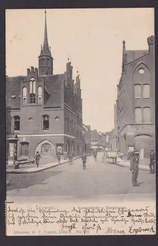 Ansichtskarte Salzwedel Sachsen Anhalt Amtsgericht Burgstrasse Wiesbaden