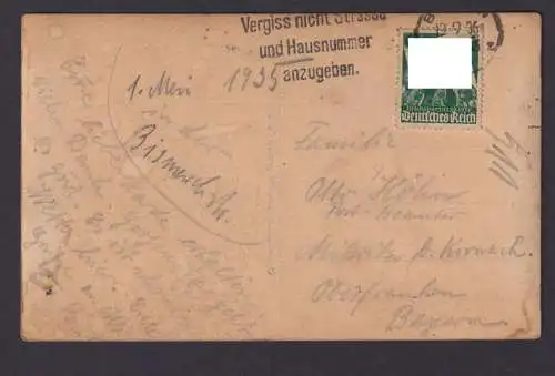Bremen Deutsches Reich Umzug d. Fleischerinnung Sondermarke Reichsparteitag1936