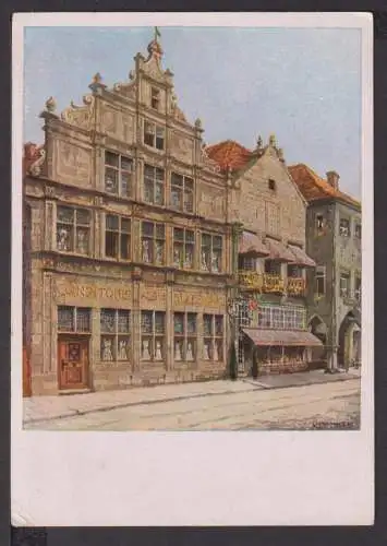 Ansichtskarte Münster i.W. NRW 1941 Hofkonditorei Albin Middendorf Bischofswerda