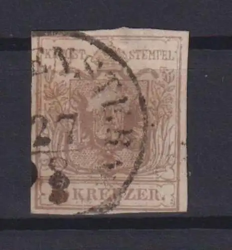 Briefmarken Österreich 4 6 Kreuzer braun Kaiserreich Ausgabe 1850 Wappen