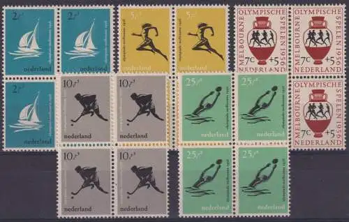 Niederlande 678-682 Sport Olympia olympische Sommerspiele Melbouren Viererblock