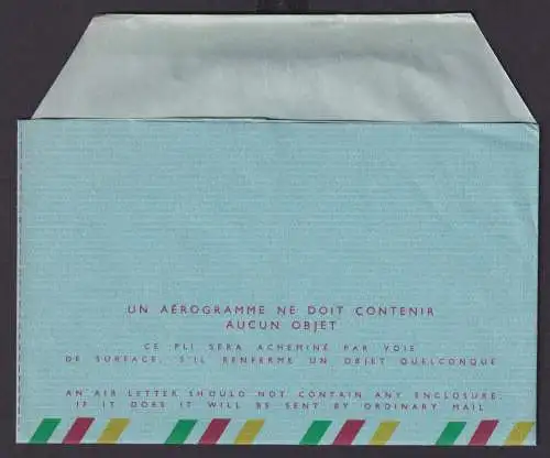 Afrika Kamerun Africa Cameroon Ganzsache Flugpost airmal aerogramm 9 F 1962