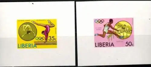 Afrika Liberia 990-995 B Olympia Sport Sommerspiele Montreal Sonderblocksatz